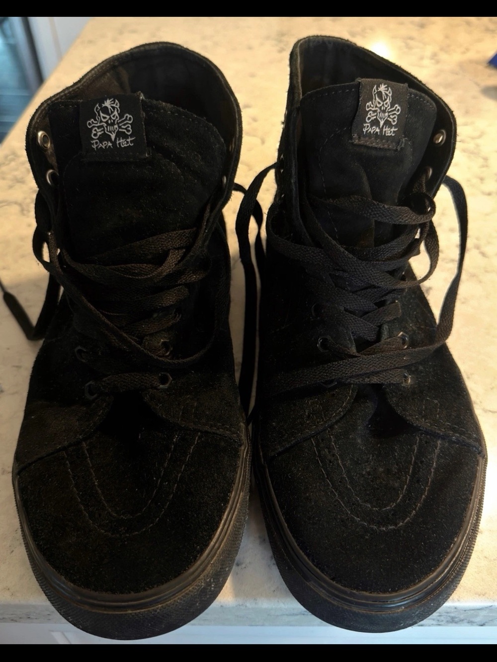 Vans Metallica Black Suede High-Top Sneakers